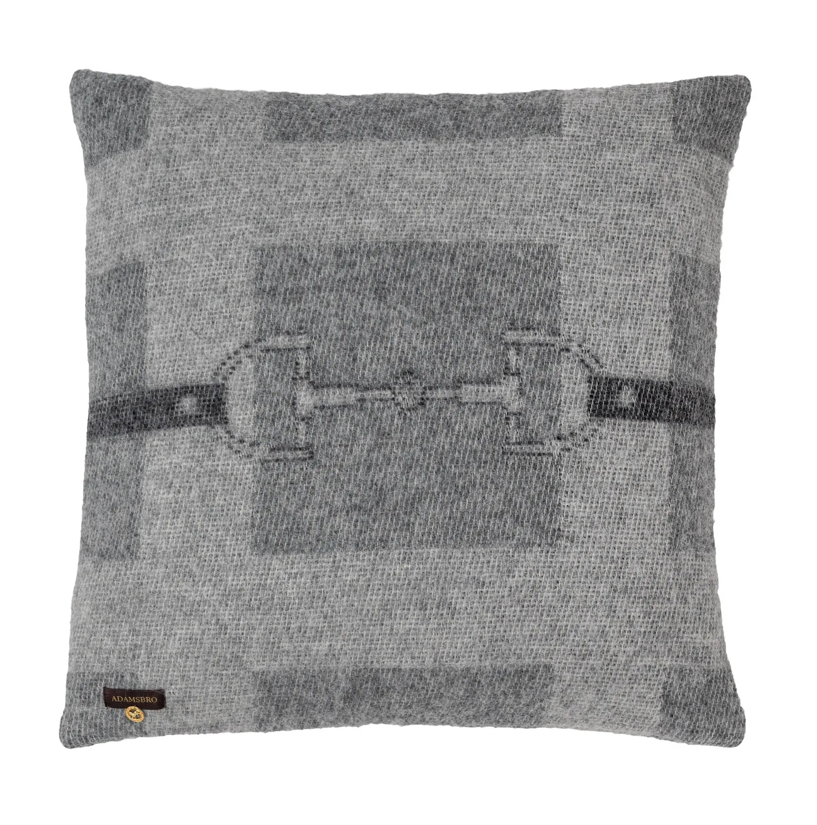 STRAP CUSHION NZ WOOL GREY