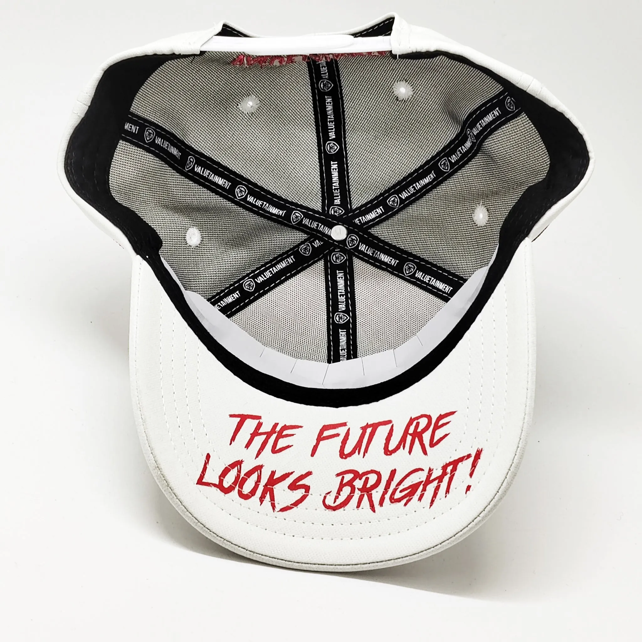 USA Retro Future Looks Bright White Snapback Hat