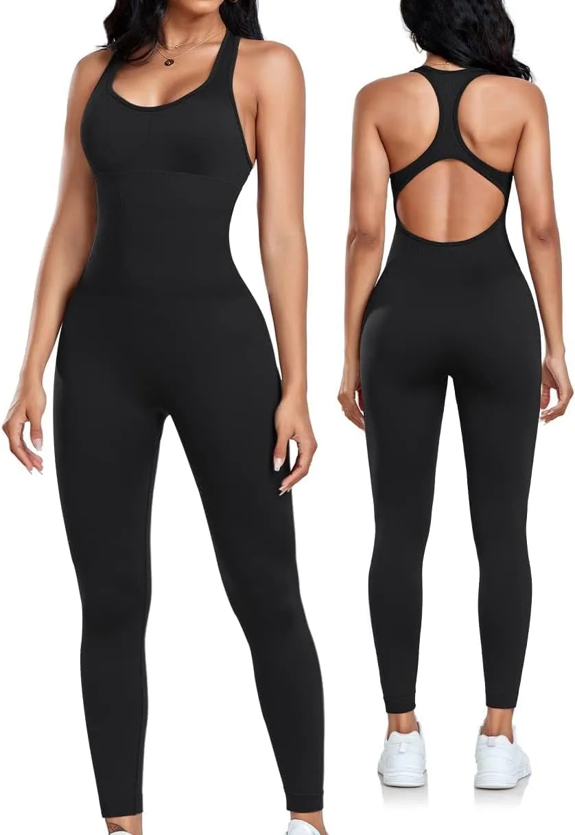 Womens Workout Jumpsuits Seamless Yoga