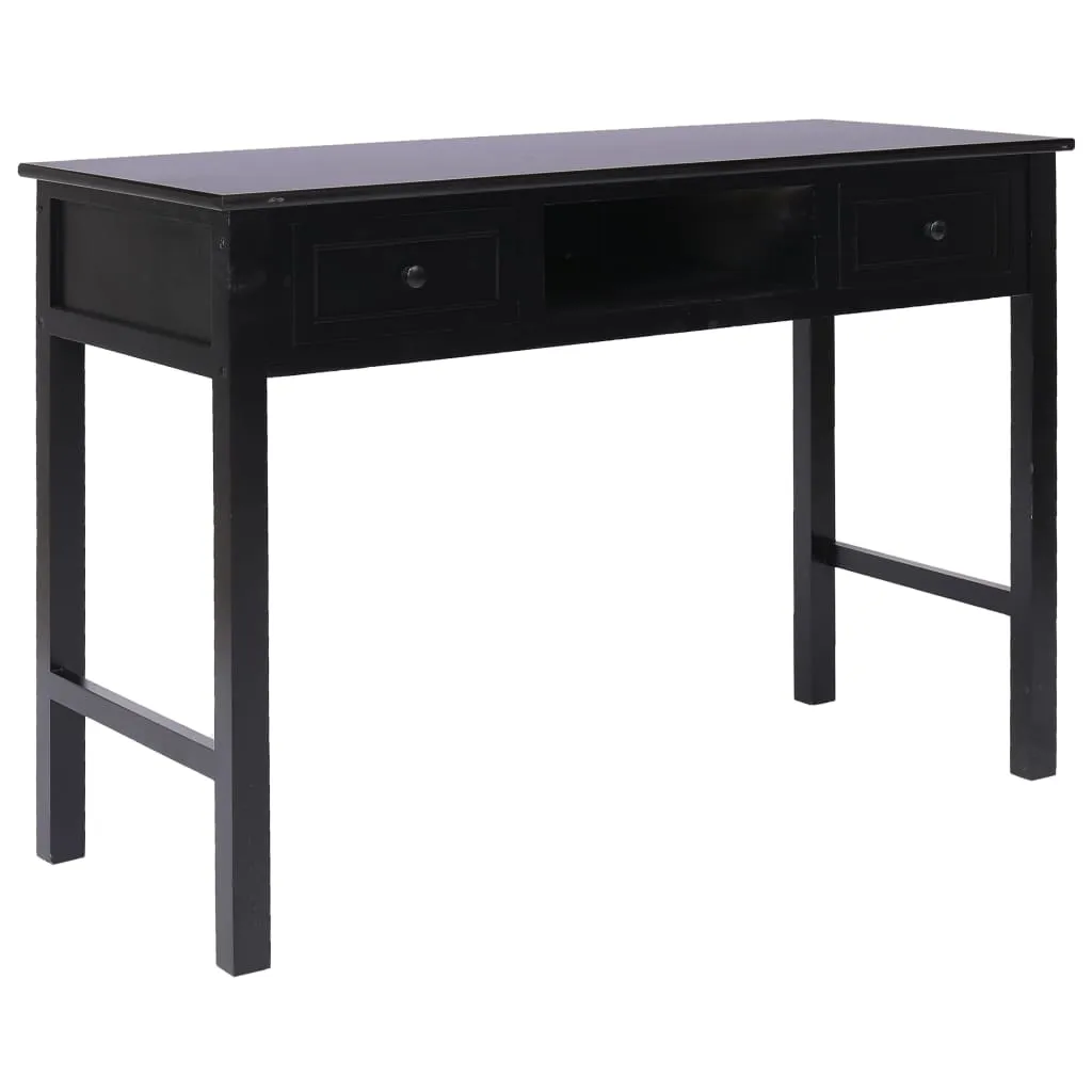 Writing Desk Black 110x45x76 cm Wood