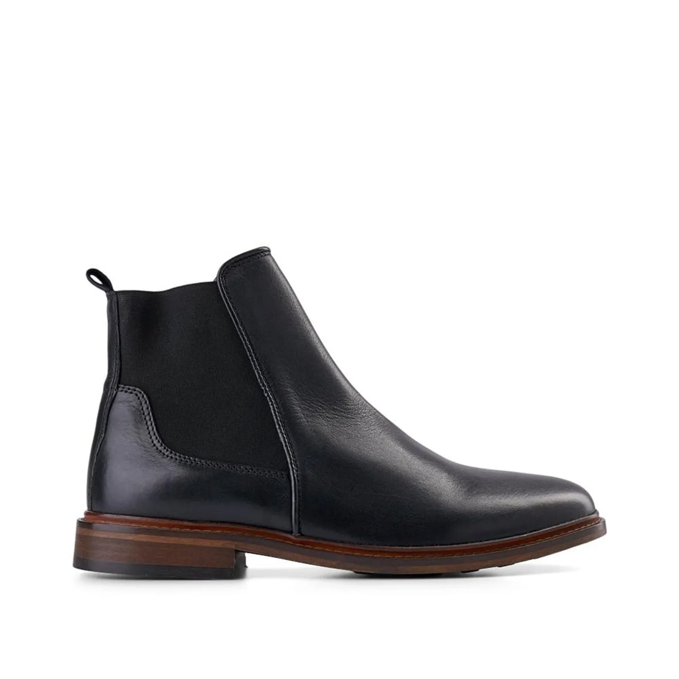 Wyatt Leather Chelsea Boot - BLACK